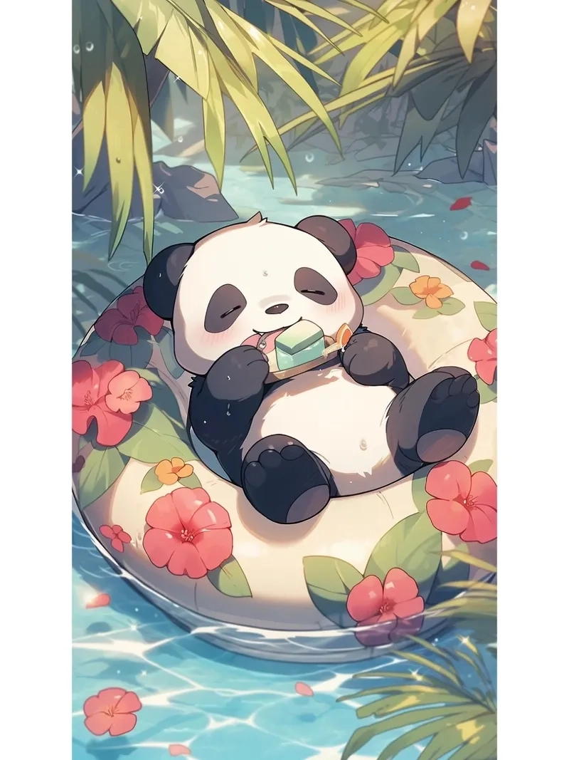 Gợi ý dễ thương từ hình panda chibi hot