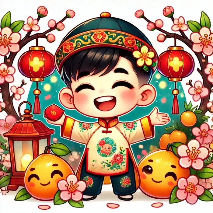 Tạo điểm nhấn Tết cùng chibi ảnh tết