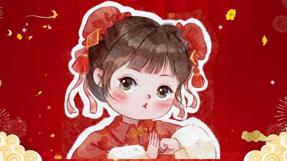 Khoảnh khắc sum vầy qua ảnh tết chibi gia đình