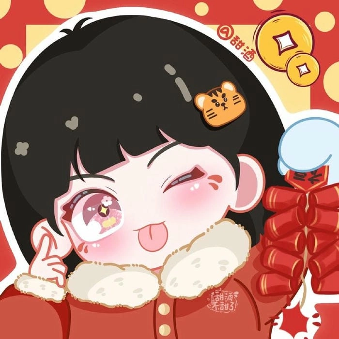 Chạm tay tạo ảnh vui với ghép hình chibi tết