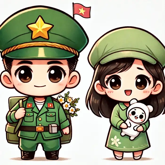 Khám phá ngay bộ sưu tập chú bộ đội chibi