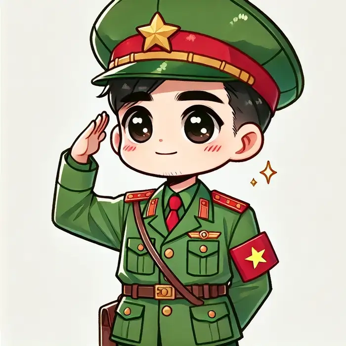 Bộ ảnh siêu dễ thương chibi bộ đội
