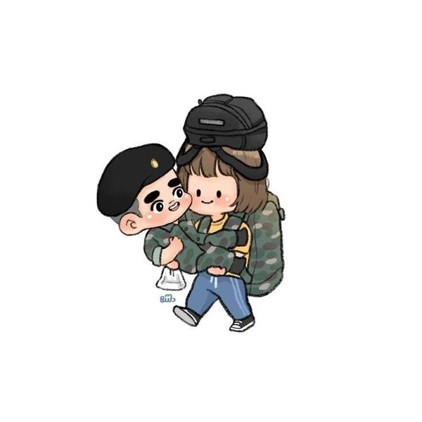 Bộ sưu tập tranh vẽ chú bộ đội chibi