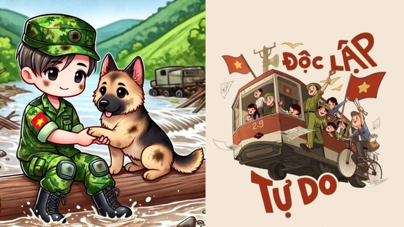 Ý nghĩa của hình ảnh chú bộ đội chibi