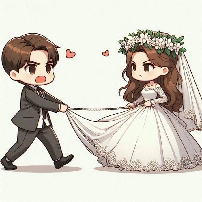 Bộ sưu tập chibi cô dâu chú rể png