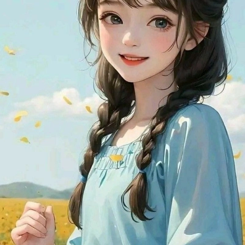 Yêu ngay ánh nhìn hình chibi bé gái dễ thương