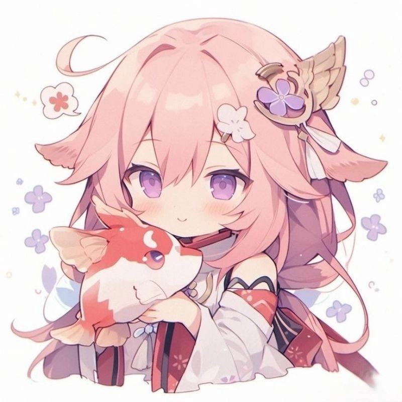 Tăng thêm sắc màu với ảnh gái chibi