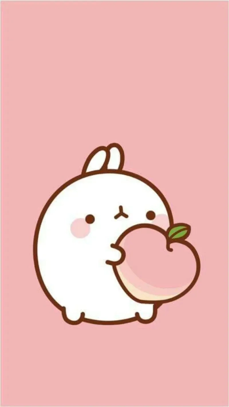 Trang trí thiết bị với chibi cute hình nền con thỏ cute