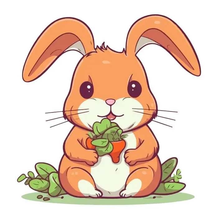 Ngắm nhìn thỏ dễ thương chi bi thỏ