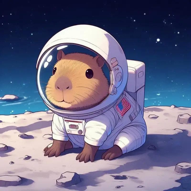 Tải ngay hình nền capybara cute chibi cực đẹp
