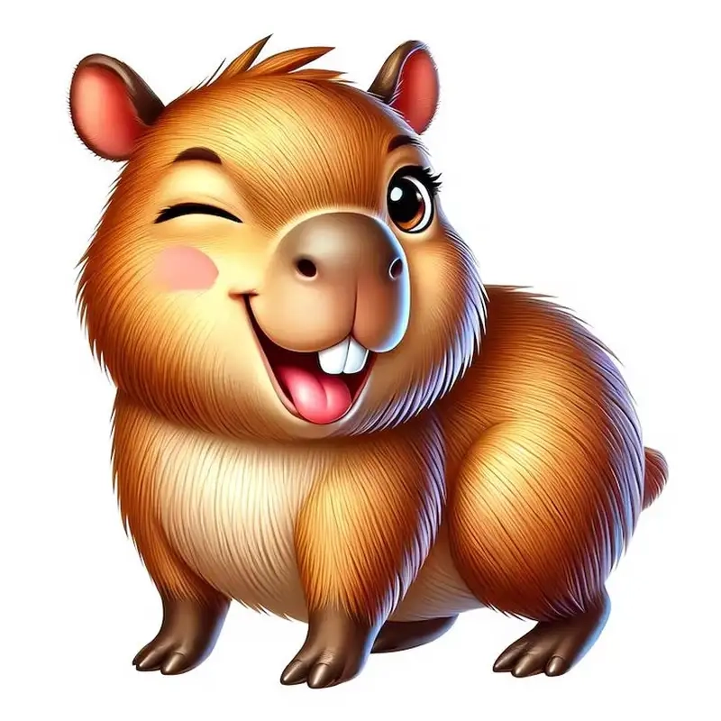 Thử ngay hình nền capybara chibi độc đáo