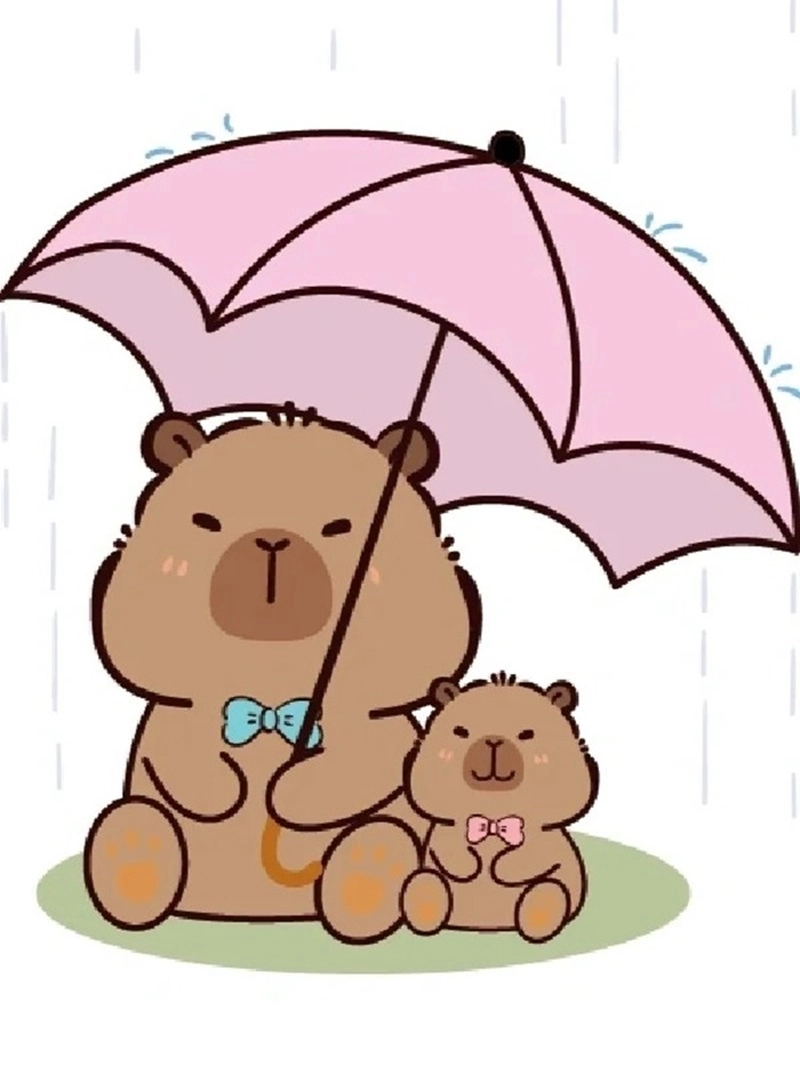 Học ngay cách vẽ capybara chibi siêu đơn giản