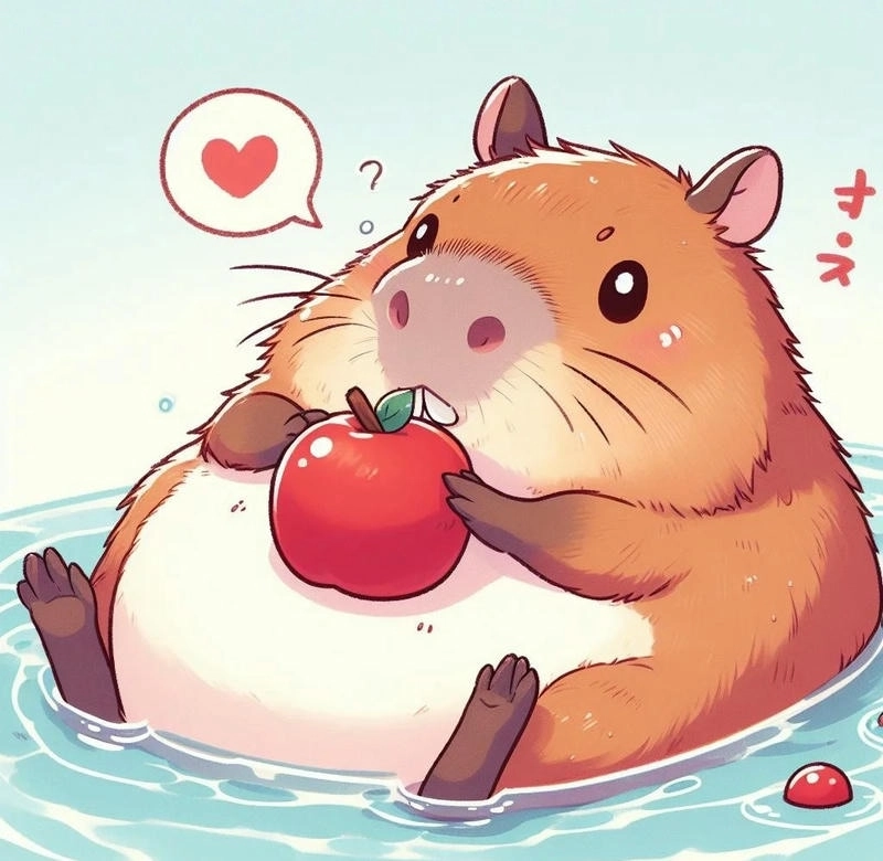 Tải ngay chibi hình nền capybara cute chibi độc lạ