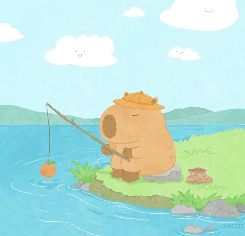 Đổi ngay avatar capybara chibi cute siêu dễ thương