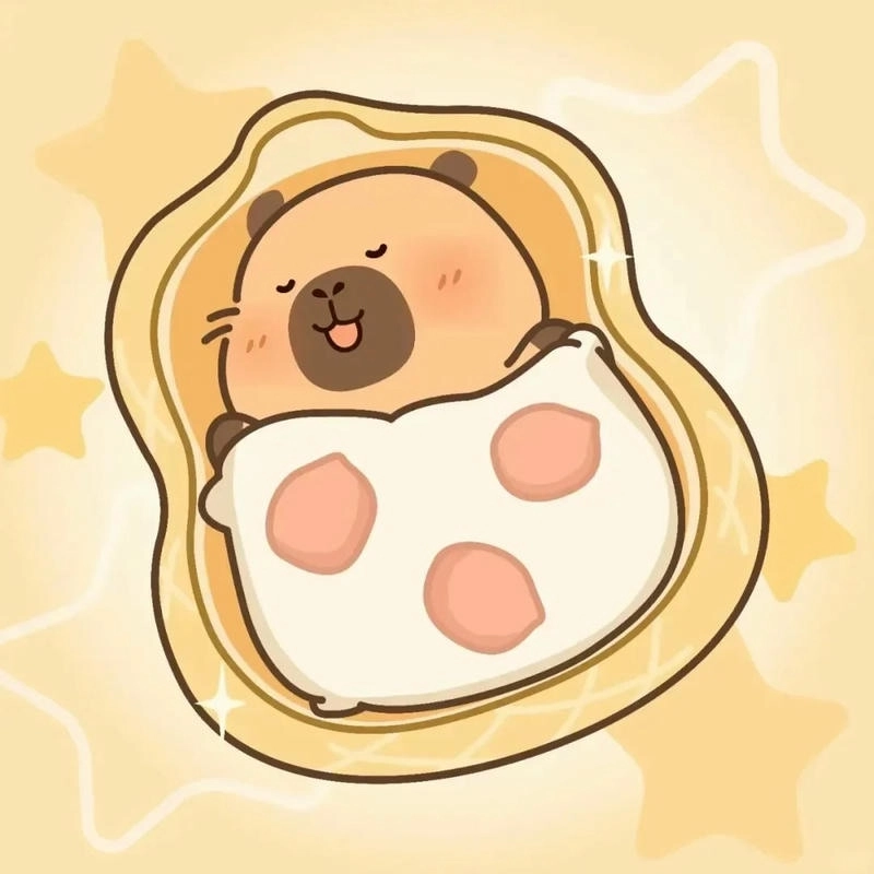 Chiêm ngưỡng capybara chibi cute hình nền