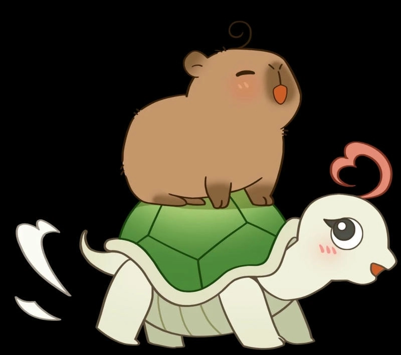 Tải ngay hình nền máy tính capybara cute chibi