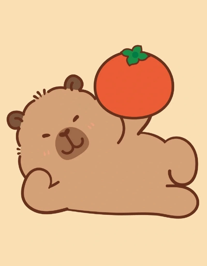Chiêm ngưỡng ngay hình chibi capybara đẹp