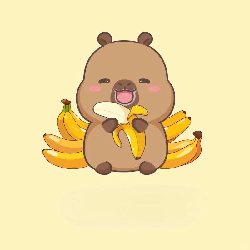 Thử ngay capybara chibi tô màu thú vị