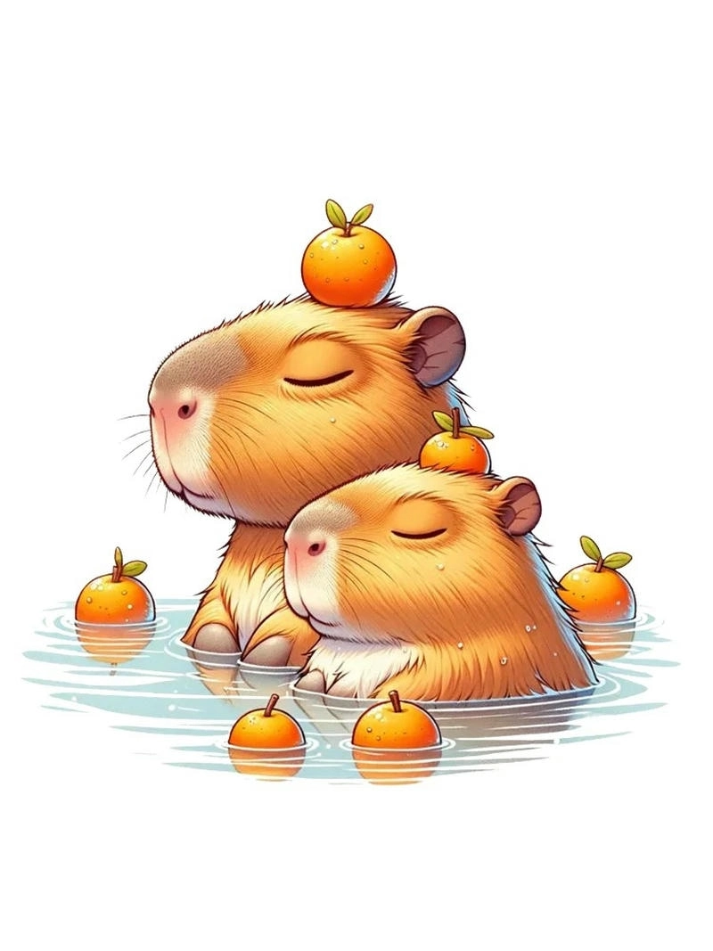 Cài đặt ngay avatar hình nền capybara chibi đẹp mắt