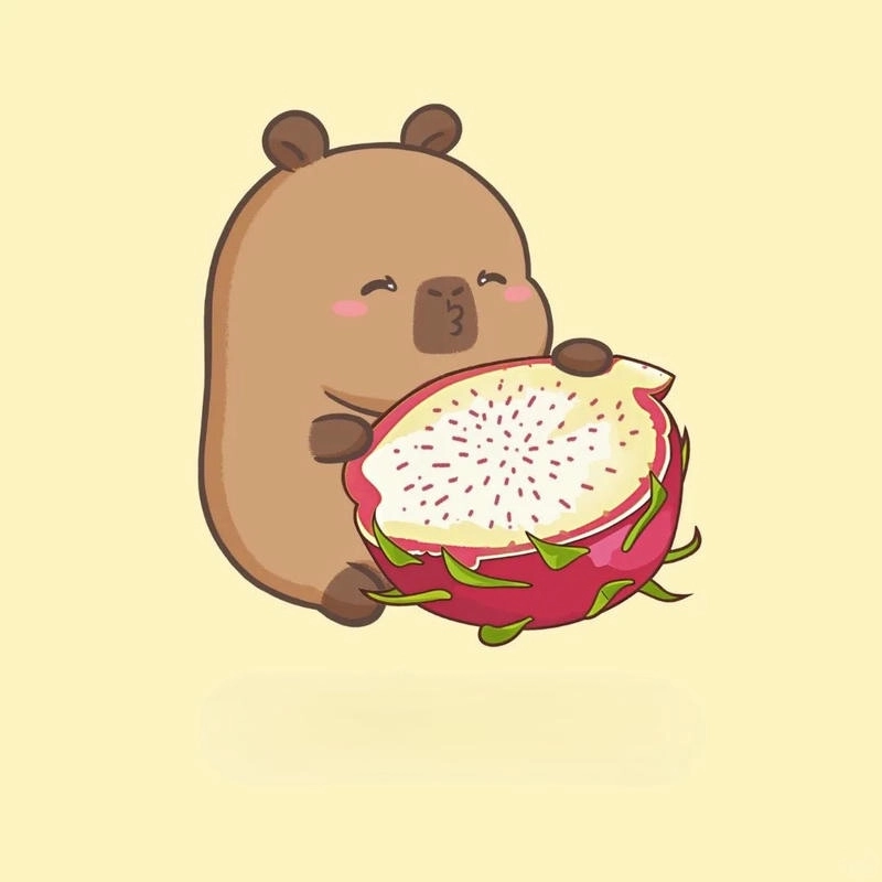 Cùng thử ngay chibi vẽ capybara cute chibi ngộ nghĩnh