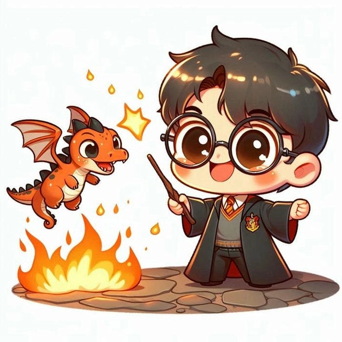 Góc nhìn dễ thương về hedwig harry potter chibi