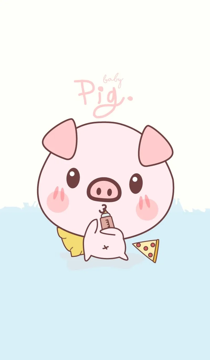 Tìm ngay ảnh siêu yêu chibi con lợn