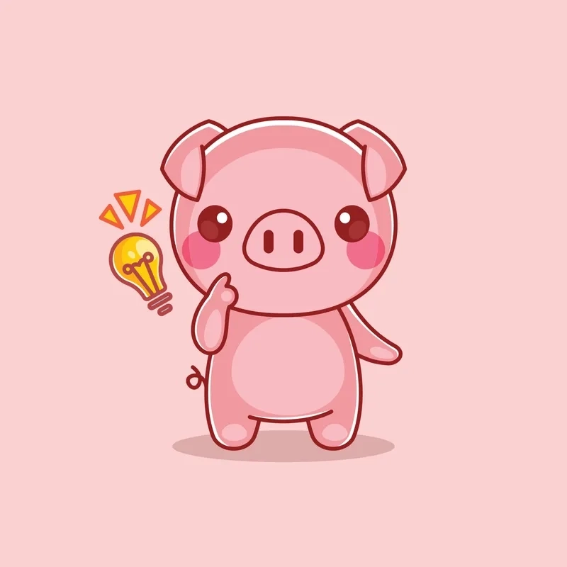 Tuyển tập hình siêu yêu hình con heo de thương chibi