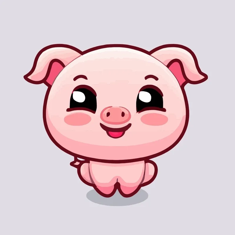 Xem ngay ảnh heo siêu cute hình heo chibi dễ thương