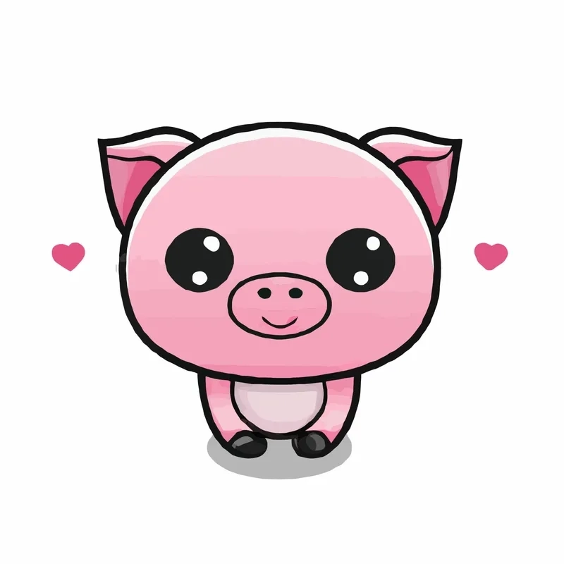 Khám phá hình ảnh dễ thương hình heo cute chibi