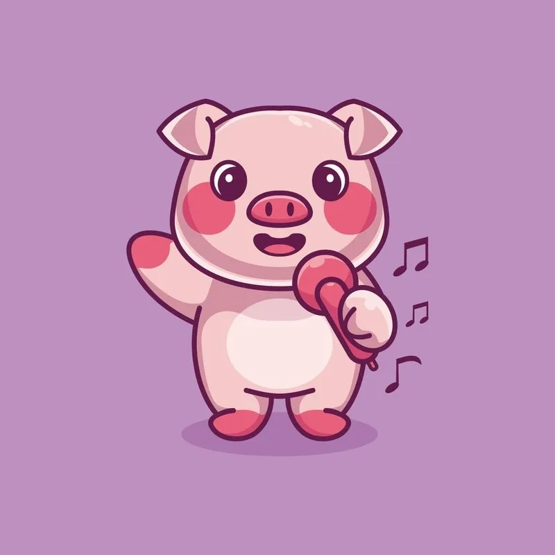 Bộ ảnh cực yêu dành cho bạn hình lợn chibi