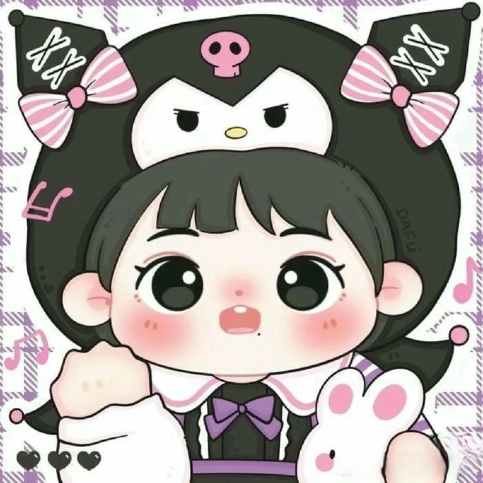 Thử tô màu hình ảnh chibi nữ cute không màu