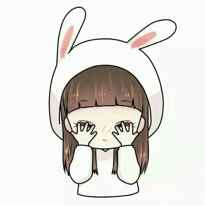 Tải ngay avatar chibi nữ cute máu xanh dương