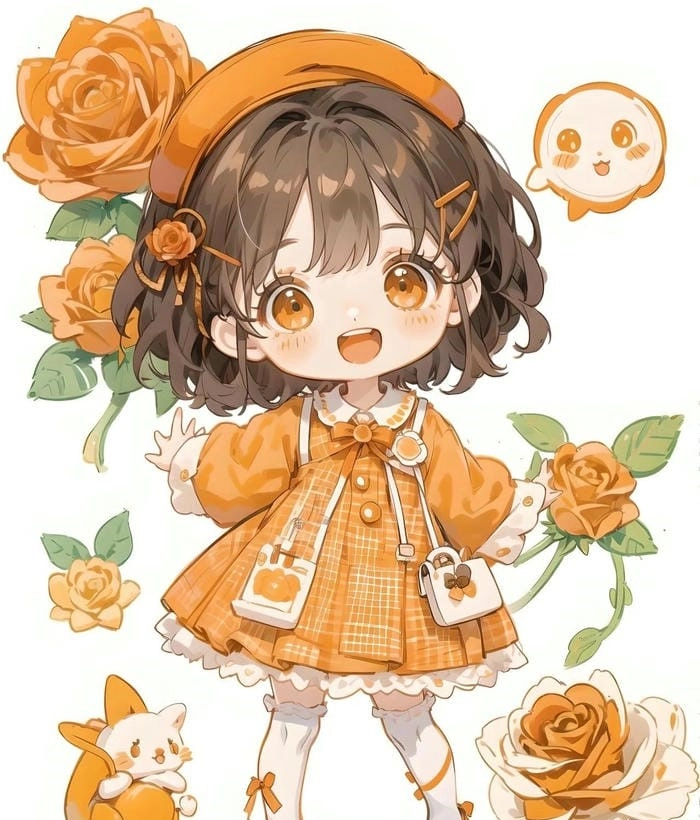 Hình siêu dễ thương ngộ nghĩnh ngộ nghĩnh hình ảnh chibi nữ cute