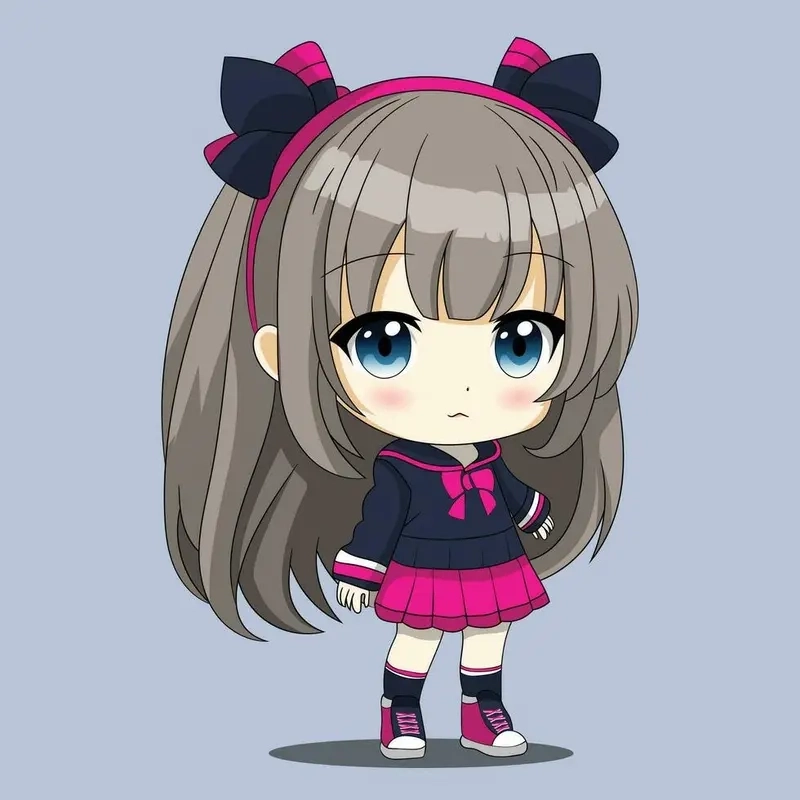 Bộ ảnh siêu dễ thương hình nền chibi nữ