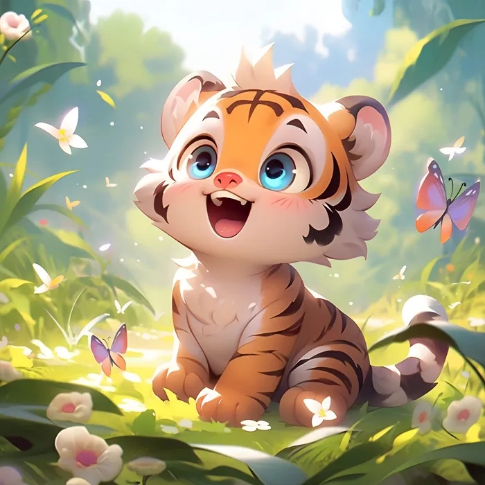 Tham khảo ngay mẫu vẽ hổ chibi