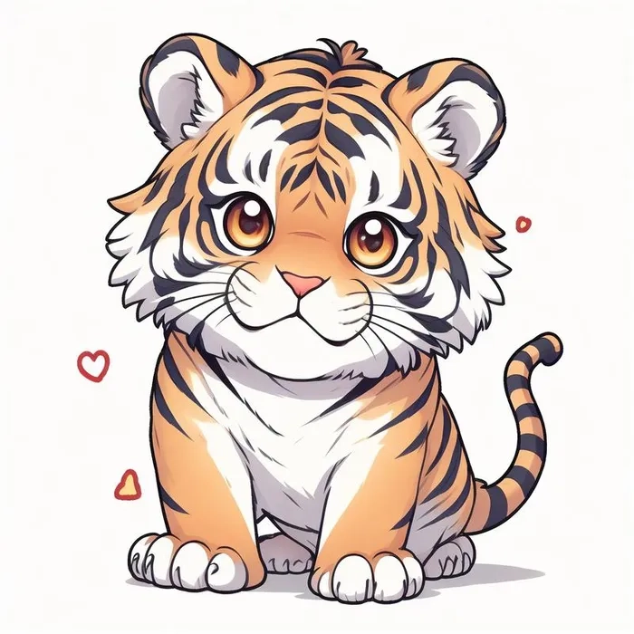 Khám phá ngay bộ ảnh hổ con chibi
