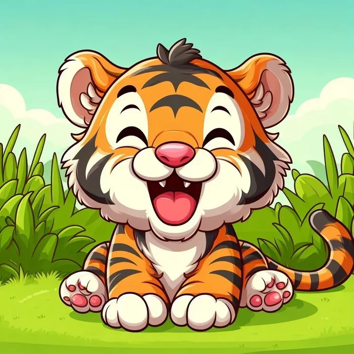 Khám phá mẫu đẹp hình vẽ con hổ chibi