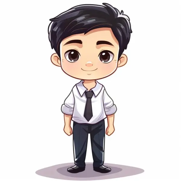 Góc học đường sống động qua hình chibi học sinh