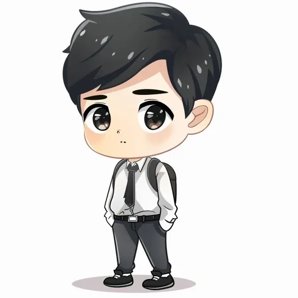 Cười xỉu với hình chibi học sinh dễ thương