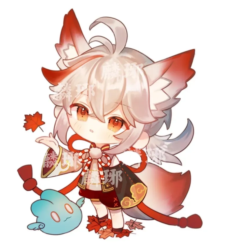 Lưu ngay ảnh nền trong suốt kazuha chibi png