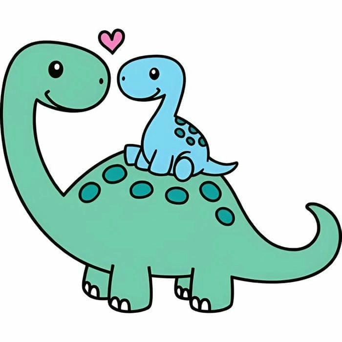 Tham khảo ý tưởng vẽ chibi khủng long độc đáo