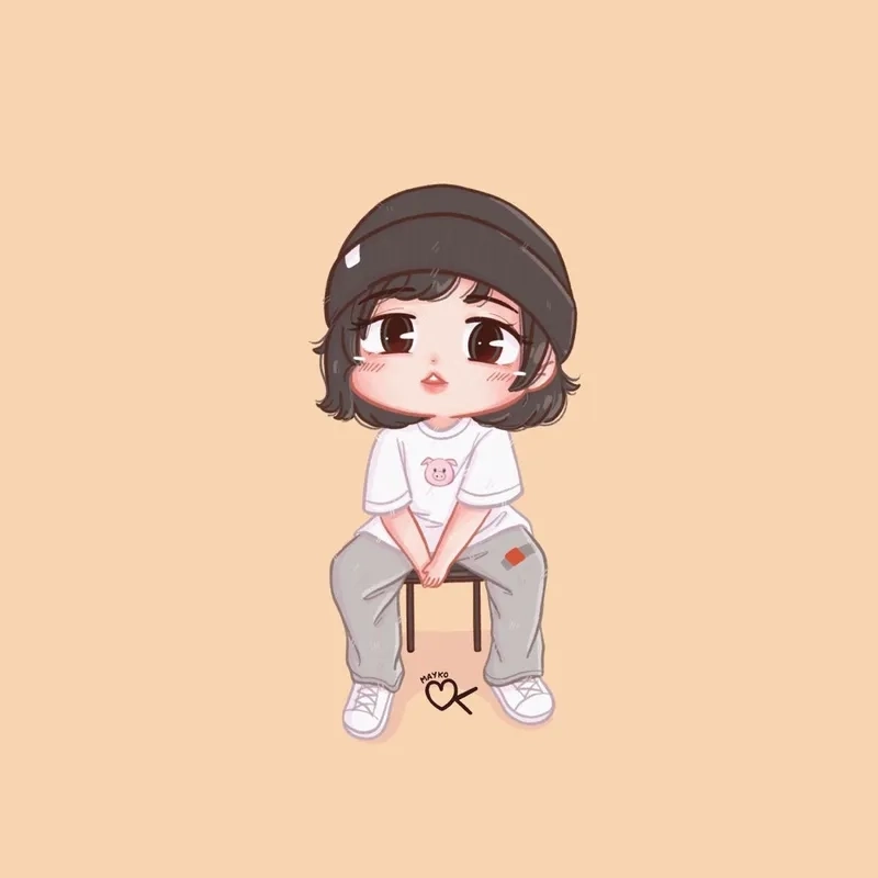 Cực dễ thương cùng bộ lisa chibi cute