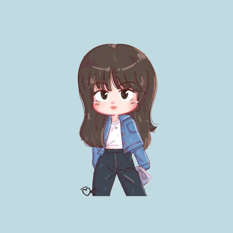 Ai cũng có thể thử với lisa chibi dễ vẽ
