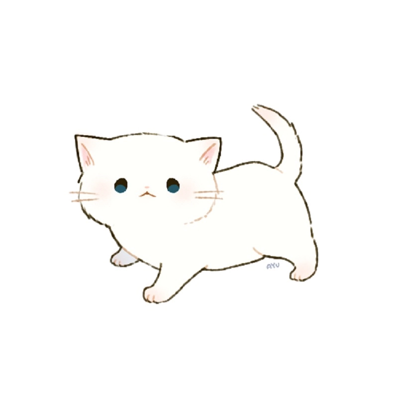 Tải về ngay những ảnh mèo cute chibi dễ thương