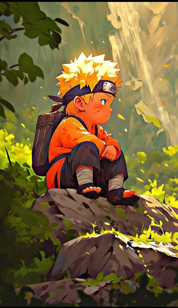 Trang trí máy ngay hình nền naruto chibi