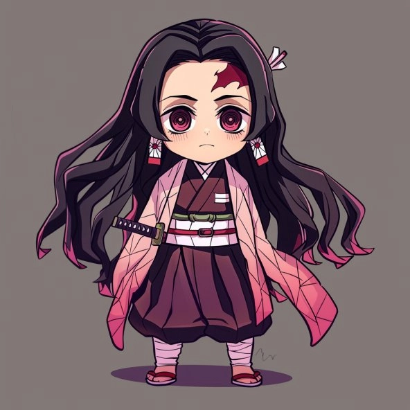 Tổng hợp mẫu vẽ đơn giản ảnh nezuko chibi dễ vẽ