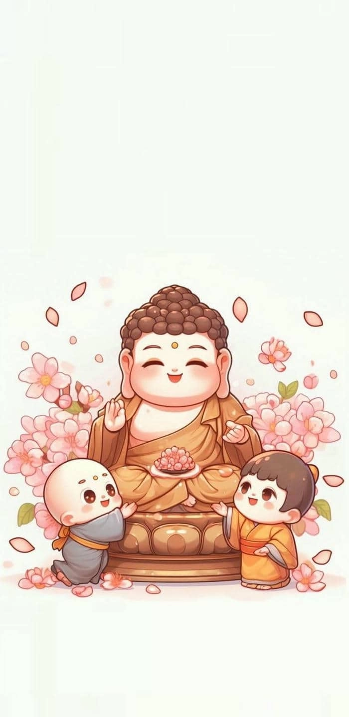 Trang trí nhà cửa bằng tranh phật chibi