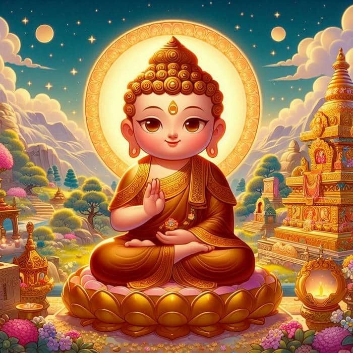 Cảm hứng nghệ thuật vẽ tranh phật chibi