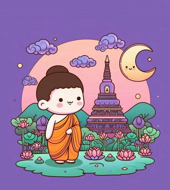 Đặt làm ảnh đại diện avatar phật chibi
