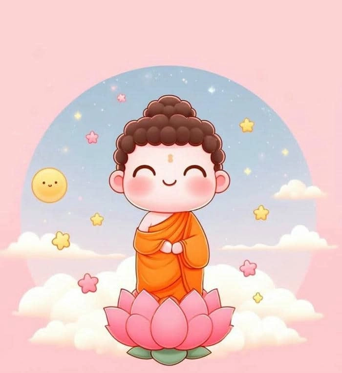 Bộ ảnh nghệ thuật ảnh đức phật chibi